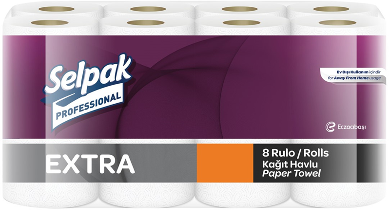 SELPAK EXTRA PROFESSİONAL KAĞIT HAVLU 8 Lİ (KOLİ=8LİX3PK)