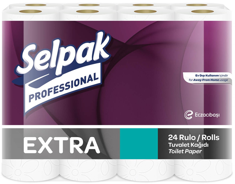 SELPAK PROFESSİONAL EXTRA TUVALET KAĞIDI 24 LÜ (KOLİ=24LÜX3PK)